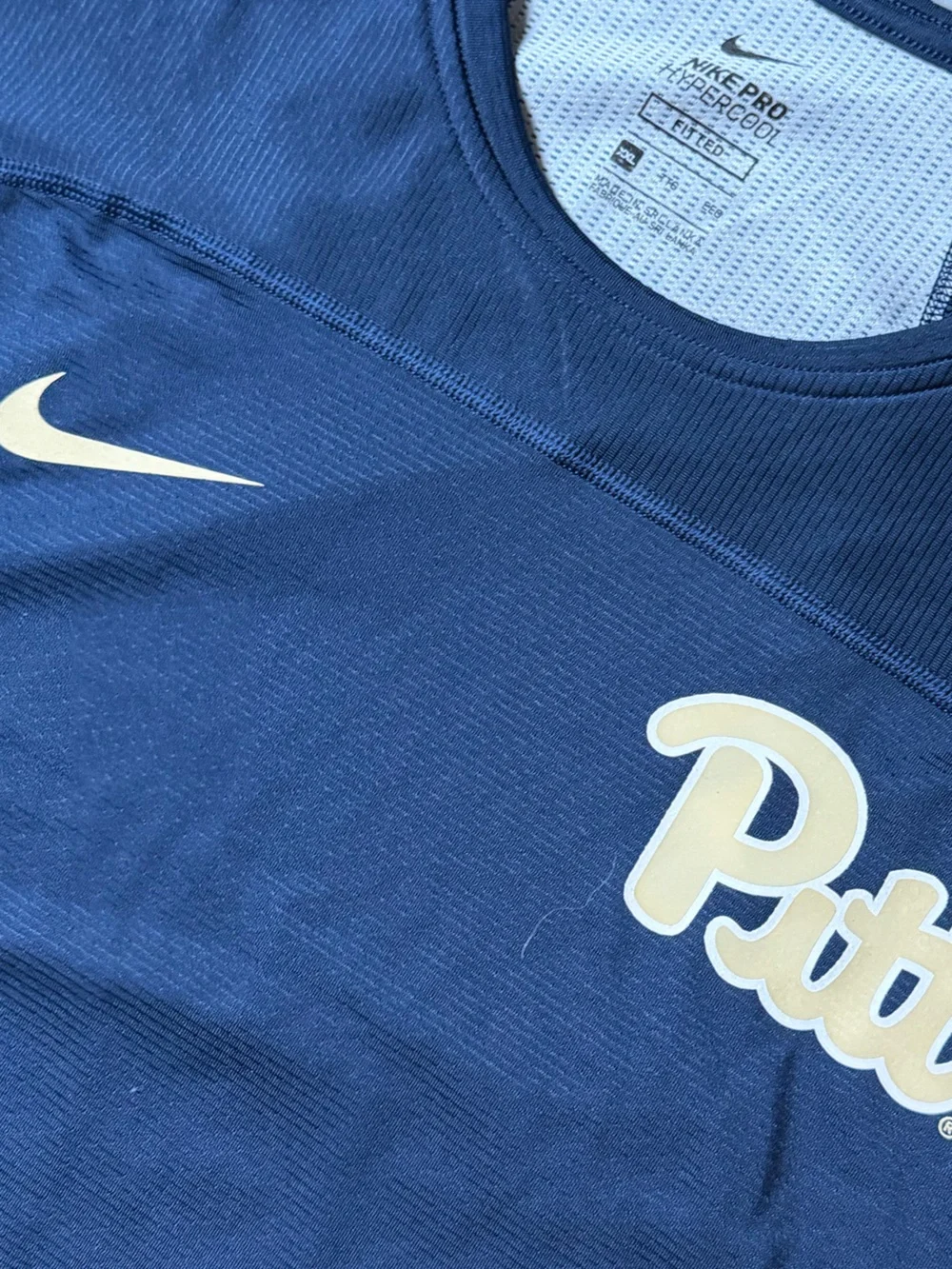 Nike Navy Pitt Performance Short-Sleeve Shirt NEW XXL